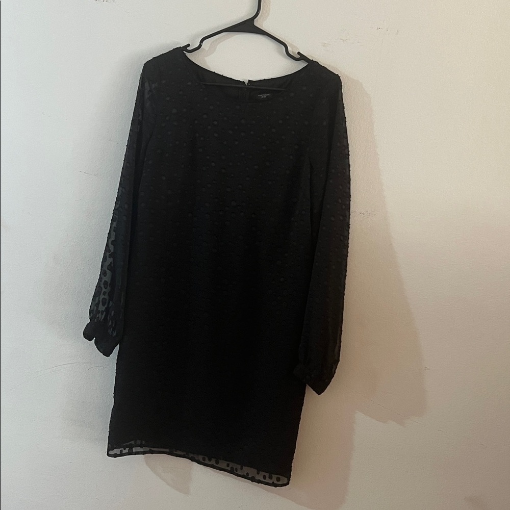 Ann Taylor Black Long Sleeve lace Dress - Picture 2 of 6